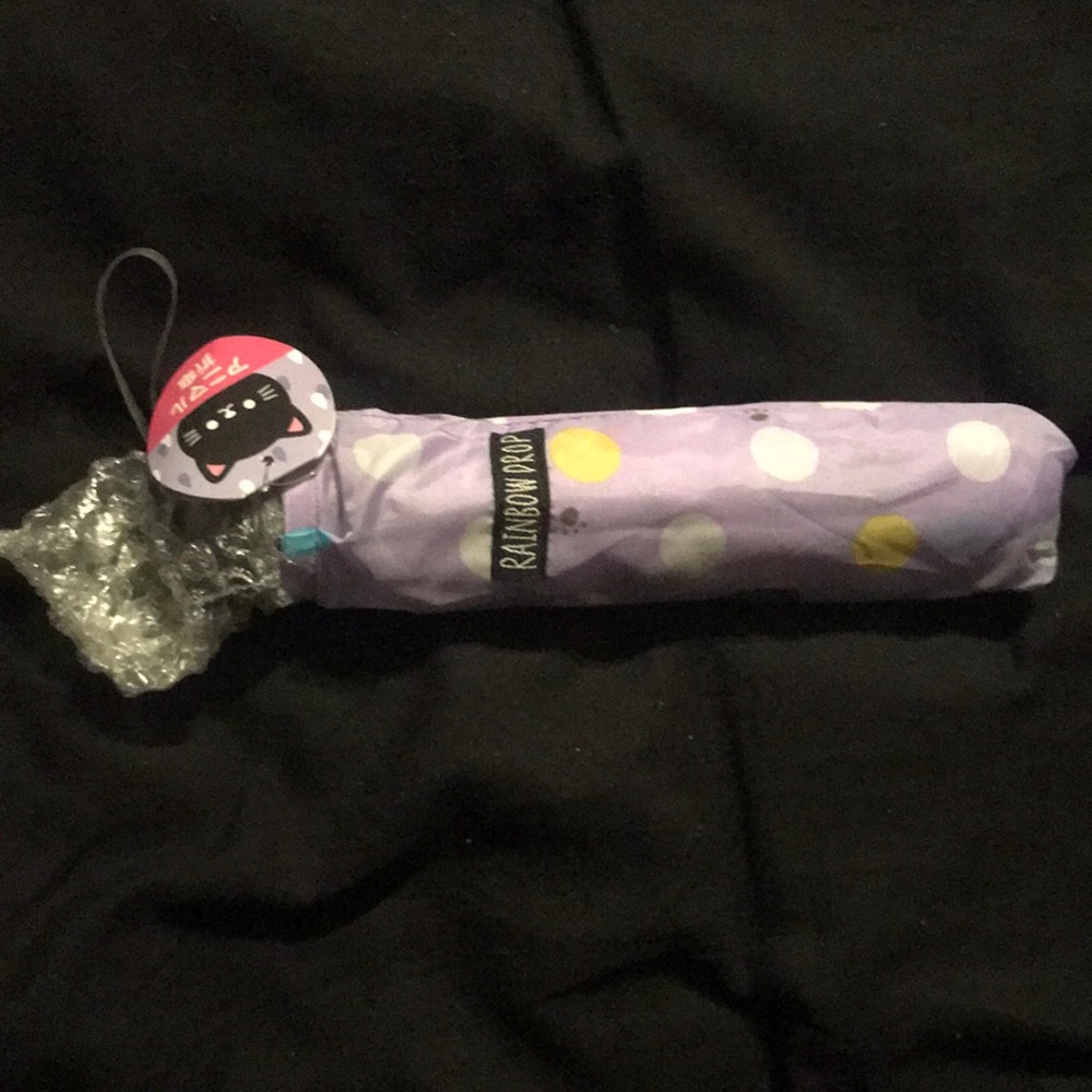 Kitty polka dot umbrella